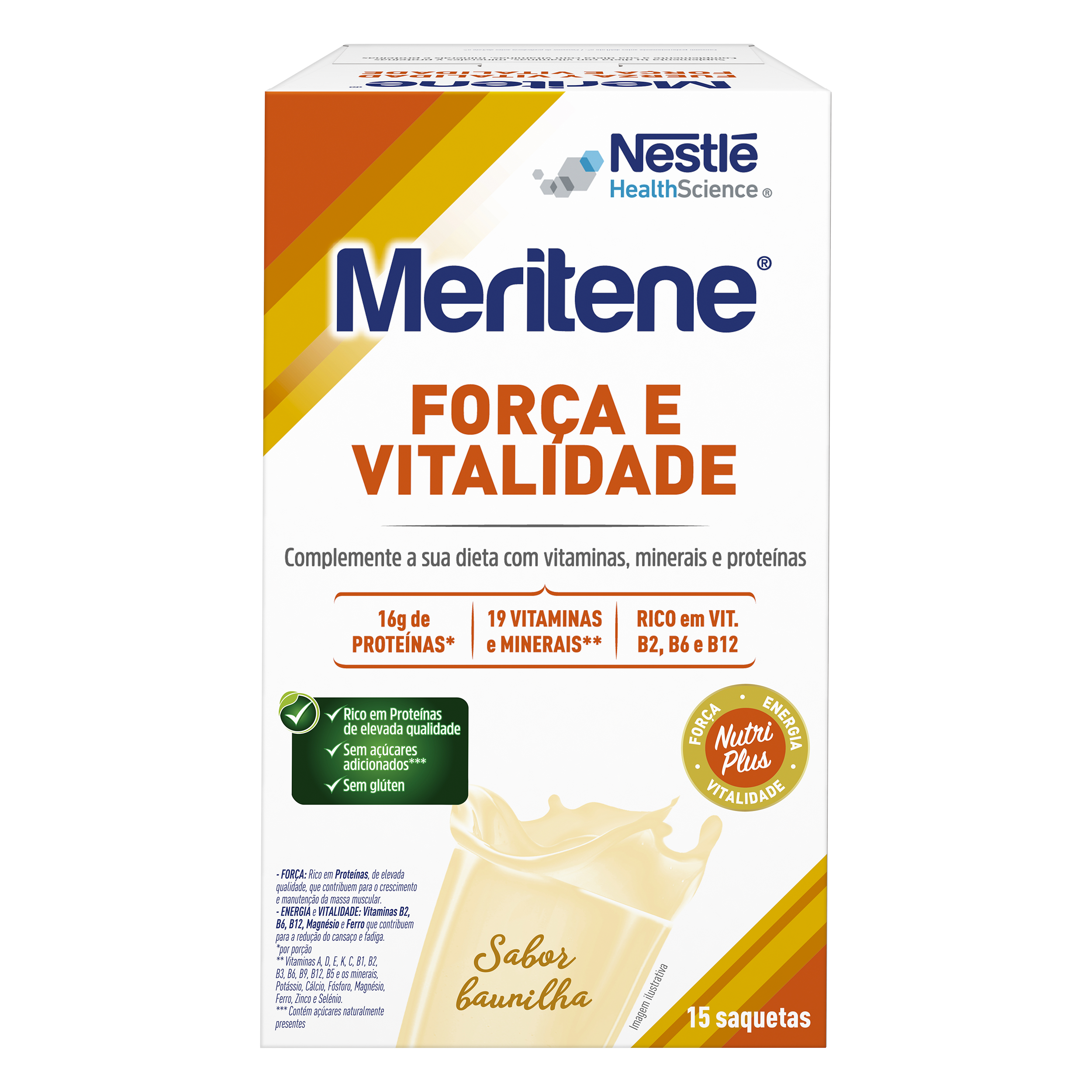 MERITENE Força e Vitalidade Baunilha