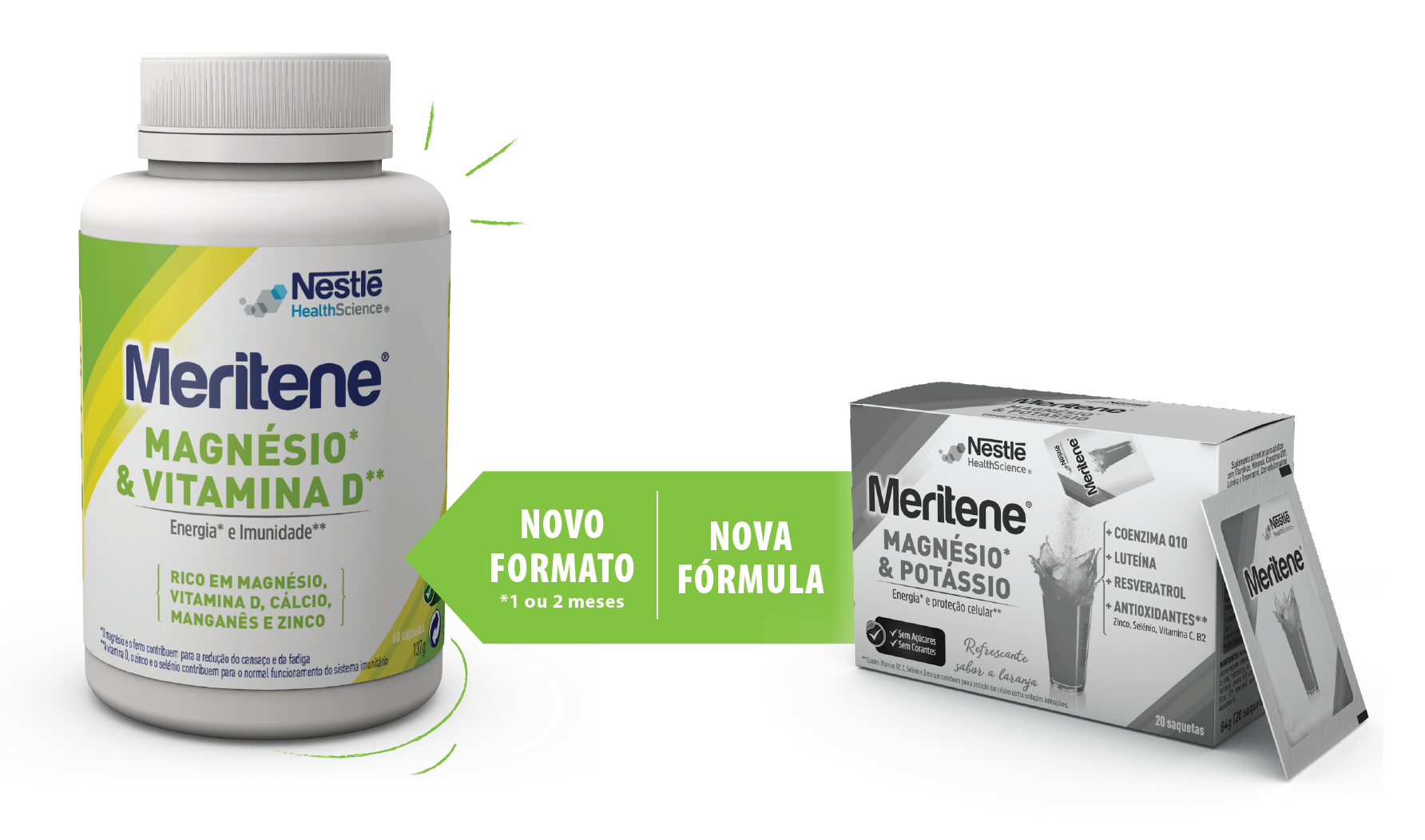 meritene magnésio e vitamina D