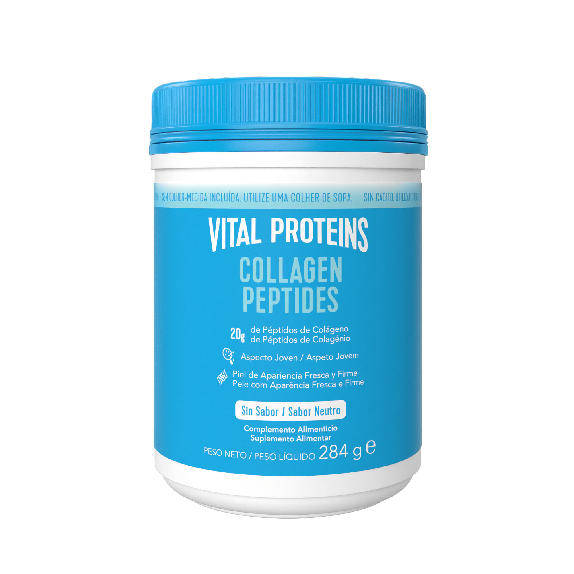 VP Collagen Peptides Neutro 284g sem colher de medida