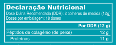 Declaração Nutricional Vital Proteins Collagen Marine