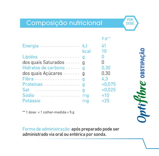 Composição Nutricional Optifibre